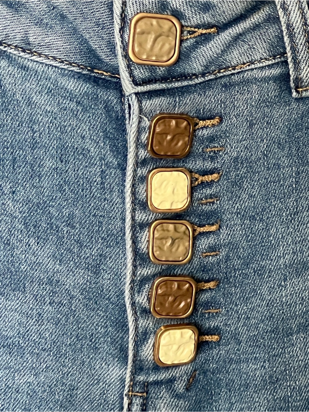 Naiif Italia Light Wash Distressed Blue Stretch Denim Skinny Jeans Sz S - Picture 5 of 15